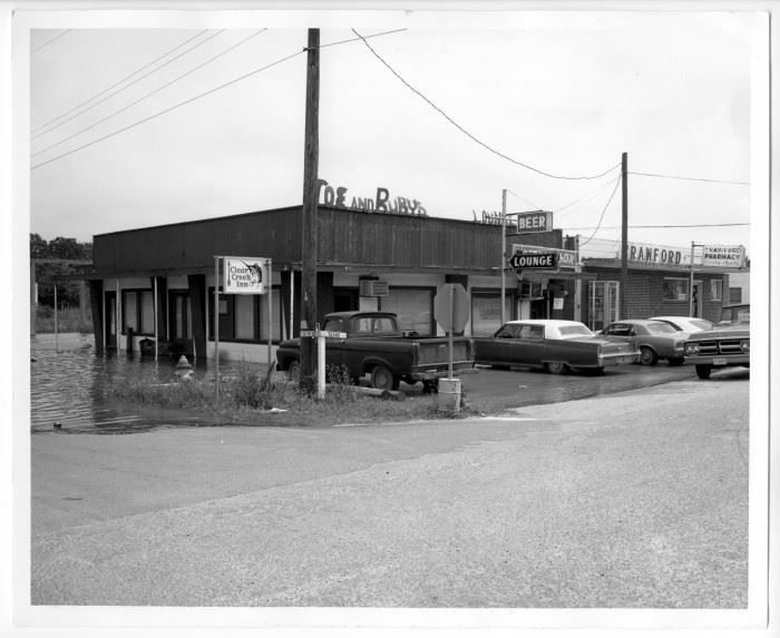 Texas Ave at High Tide circa 1973